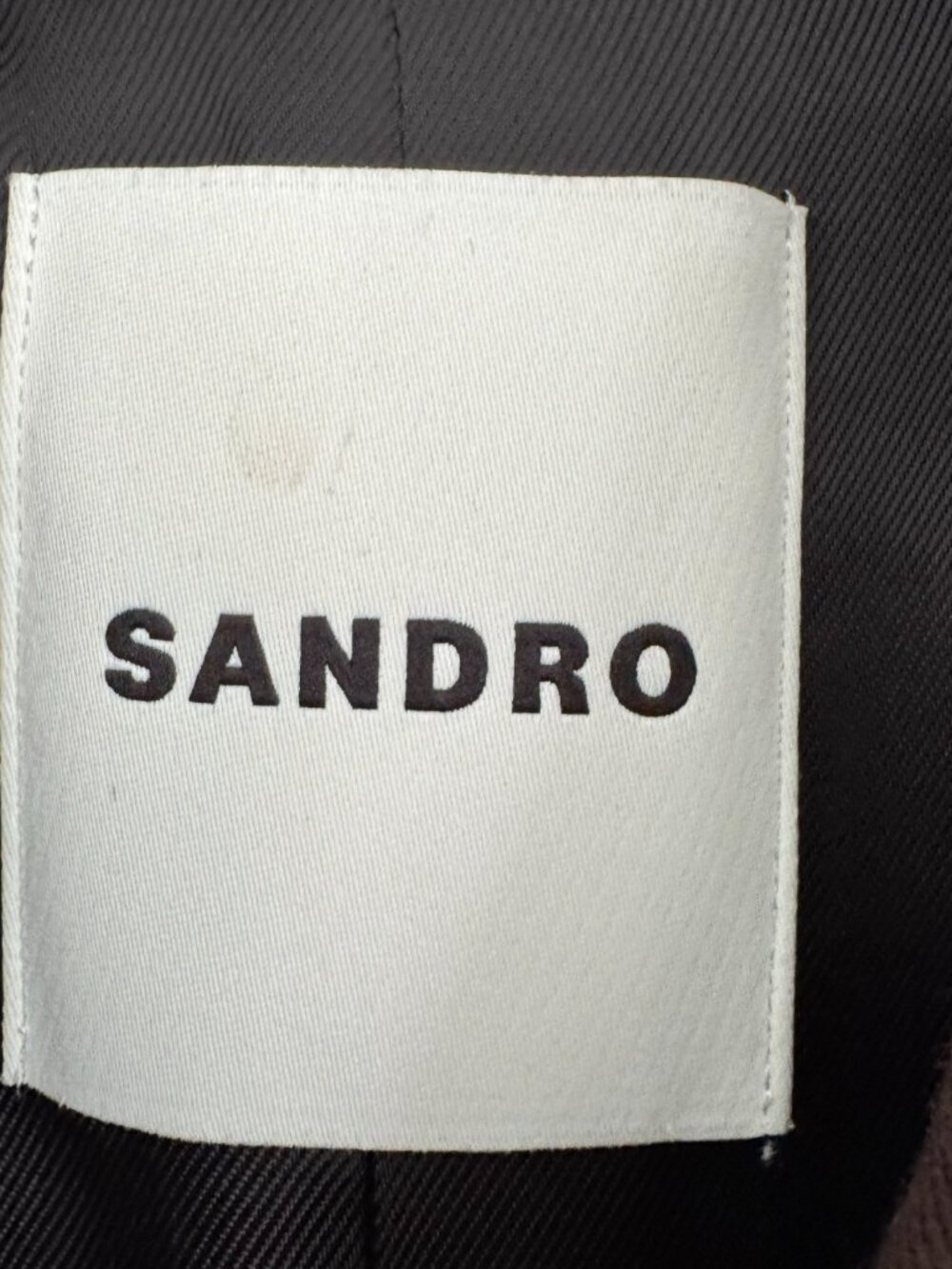 Sandro Double Breasted Coat in Brown, size 38. Fits like a size 6 - Picture 8 of 13